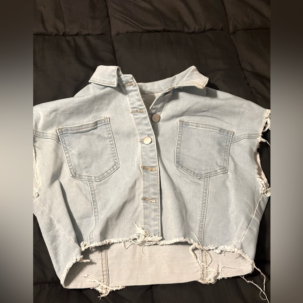 XL Cropped jean top